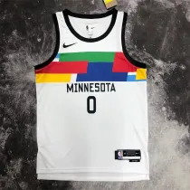 23 Minnesota Timberwolves 23赛季 森林狼 城市版 0号 拉塞尔