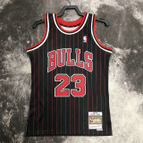 Chicago Bulls SW公牛队96赛季黑条纹23号 乔丹