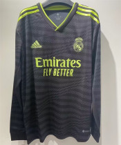 22-23 Real Madrid Third Away Long sleeve Thailand Quality