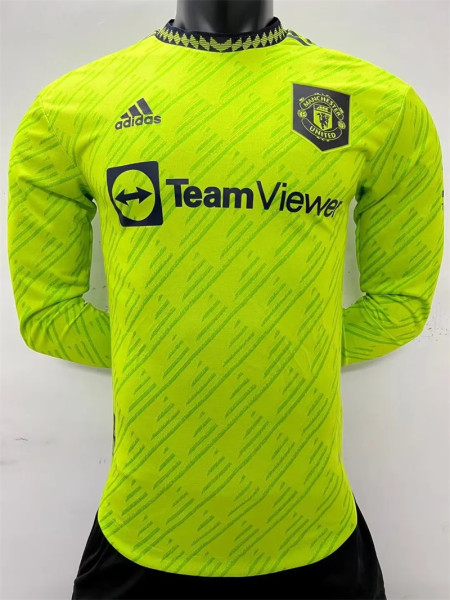 Long sleeve 22-23 Manchester United Third Away Player Version Thailand Quality