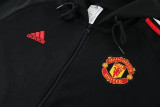 22-23 Manchester United (black) Jacket and cap set training suit Thailand Qualit