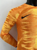 Long sleeve 2022 Netherlands home Player Version Thailand Quality
