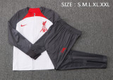 22-23 Liverpool (White) Jacket Adult Sweater tracksuit set Training Suit