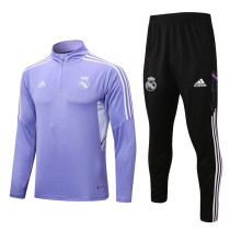 22-23 Real Madrid (lilac colour) Adult Sweater tracksuit set