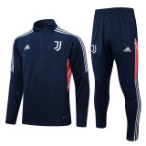 22-23 Juventus FC (Royal blue) Adult Sweater tracksuit set