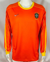 Long sleeve 1998 Brazil (Goalkeeper) Retro Jersey Thailand Quality