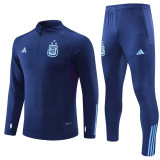 3 stars 2022 Argentina (Royal blue) Adult Sweater tracksuit set Training Suit