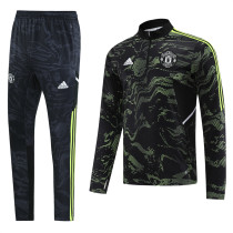 22-23 Manchester United (blackish green) Adult Sweater tracksuit set