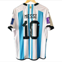 2022 World Cup Final Argentina Champion Lionel Messi Signed Fans Version Thailand Quality
