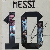 Argentina's World Cup Final 2022 Lionel Messi No. 10 signed the contract