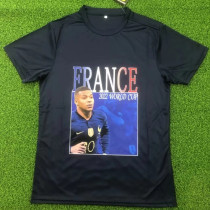 2022 France (Cotton T-shirt) Fans Version Thailand Quality