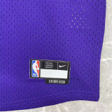 Los Angeles Lakers NBA湖人热身赛前服紫色