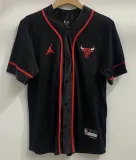 Chicago Bulls NBA公牛热身赛前服黑