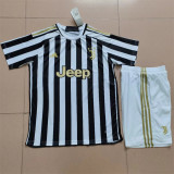 23-24 Juventus FC home Set.Jersey & Short High Quality
