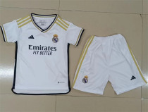 Kids kit 23-24 Real Madrid home Thailand Quality