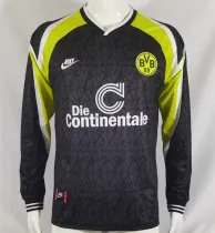 Long sleeve 95-96 Borussia Dortmund Away Retro Jersey Thailand Quality