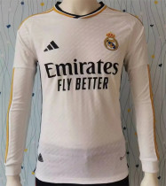 Long sleeve 23-24 Real Madrid home Player Version Thailand Quality