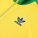 23-24 Adidas (yellow) Jacket Adult Sweater tracksuit set