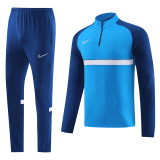 23-24 Nike (Lake Blue) Adult Sweater tracksuit set Training Suit