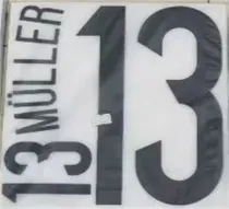 2014 Germany home Vintage Ball Star ：MULLER 13#