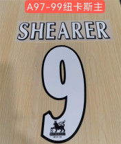 97-99 Newcastle United home Vintage Ball Star ：SHEARER 9#