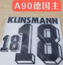 1990 Germany home Vintage Ball Star ：KLINSMANN  18#
