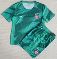 Kids kit 2023 United States (Goalkeeper) Thailand Quality