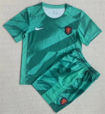 Kids kit 2023 Netherlands (Goalkeeper) Thailand Quality