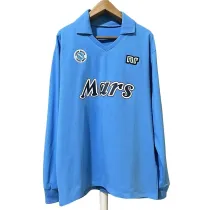 Long sleeve 89-90 SSC Napoli home Retro Jersey Thailand Quality