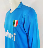 Long sleeve 87-88 SSC Napoli home Retro Jersey Thailand Quality