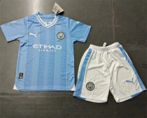 Kids kit 23-24 Manchester City home Thailand Quality