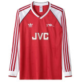 Long sleeve 89-90 Arsenal home Retro Jersey Thailand Quality