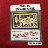 Miami Heat Dwyane Wade Mitchell & Ness 2005-06 Red Hardwood Classics Swingman Jersey