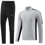 23-24 Nike (grey) Adult Sweater tracksuit set Training Suit