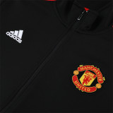 23-24 Manchester United (black) Jacket Adult Sweater tracksuit set
