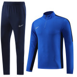 23-24 Nike (bright blue) Adult Sweater tracksuit set Training Suit