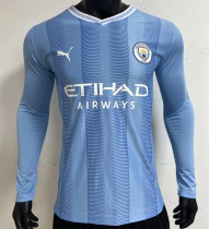 Long sleeve 23-24 Manchester City home Player Version Thailand Quality