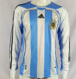 Long sleeve 2006 Argentina home Retro Jersey Thailand Quality