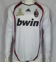 UEFA  Long sleeve 2006 AC Milan Away Retro Jersey Thailand Quality