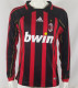 Long sleeve 06-07 AC Milan home Retro Jersey Thailand Quality