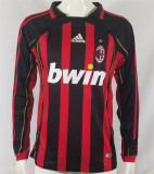 Long sleeve 2006 AC Milan home Retro Jersey Thailand Quality