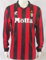 Long sleeve 93-94 AC Milan home Retro Jersey Thailand Quality