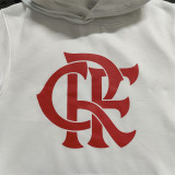 23-24 Flamengo (White) Fleece Adult Sweater tracksuit