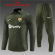 Player Version Young 23-24 Barcelona (army green) Sweater tracksuit set