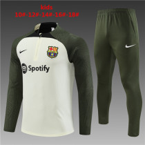 Player Version Young 23-24 Barcelona (Rice white) Sweater tracksuit set