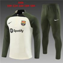 Young 23-24 Barcelona (Rice white) Sweater tracksuit set