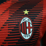Long sleeve 23-24 AC Milan home Player Version Thailand Quality
