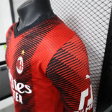 Long sleeve 23-24 AC Milan home Player Version Thailand Quality