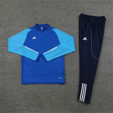 23-24 Adidas (bright blue) Adult Sweater tracksuit set