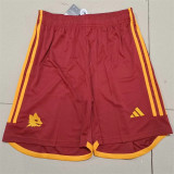 23-24 AS Roma home Soccer shorts Thailand Quality